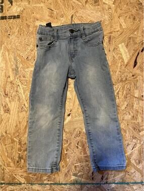 Wrangler Toddler Jeans Size 4T Light Blue Denim Slim Straight